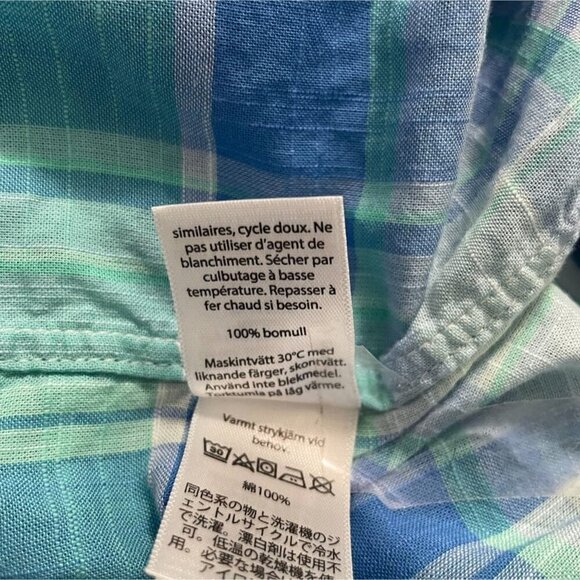 Men's Vineyard Vines Size Medium Button Down Shirt Collared Long Sleeve Plaid - Picture 7 of 7